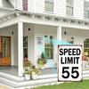 Vintage Metal Speed Limit 55 Sign Retro Wall Decor