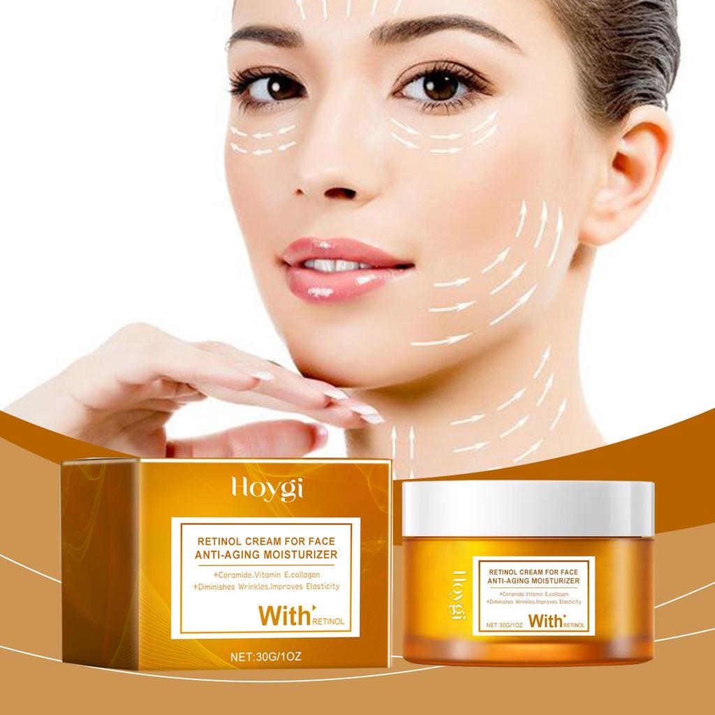 HOYGI Retinol Facial Moisturizing Cream Gentle Moisturizing Care Facial Skin Moisturizing Daily Application Cream
