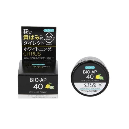 

Dr. Oral Whitening Powder, Citrus, Mini, 6g, Trial, Eggshell Apatite, Baking Soda, Polyphosphate, Xylitol, Removes Plaque and Stain