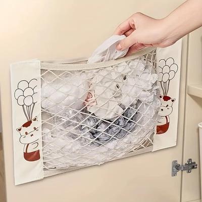Saklama Fileli Çanta Çöp Torbası Saklama Artefaktı Mutfak Plastik Poşet Düzenleyici Çanta Toplayıcı Alışveriş Saklama Asılı Çanta