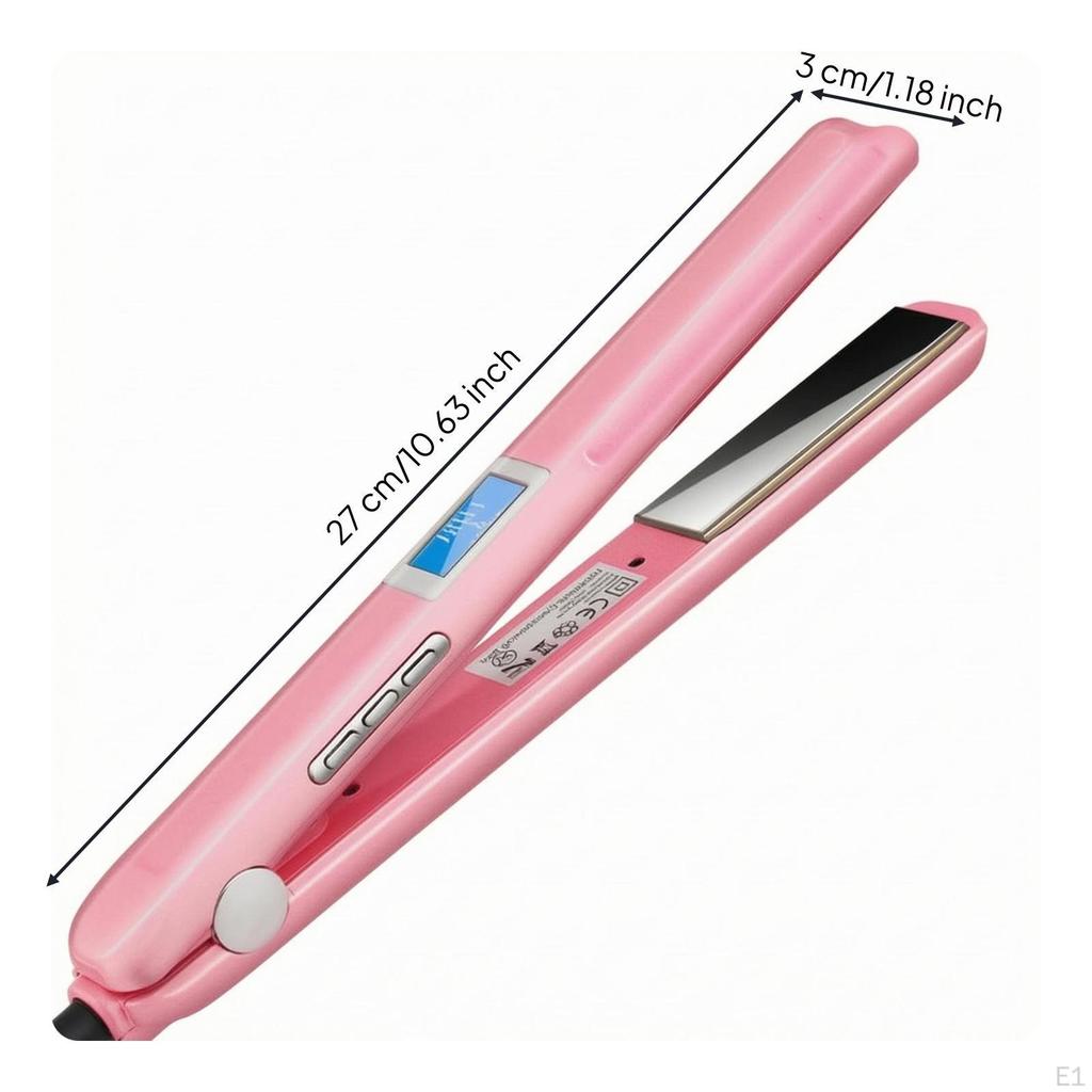 Vibrational Hair Care Straightener 360Degree Rotating Cord Cold Flat Iron Adjustable
