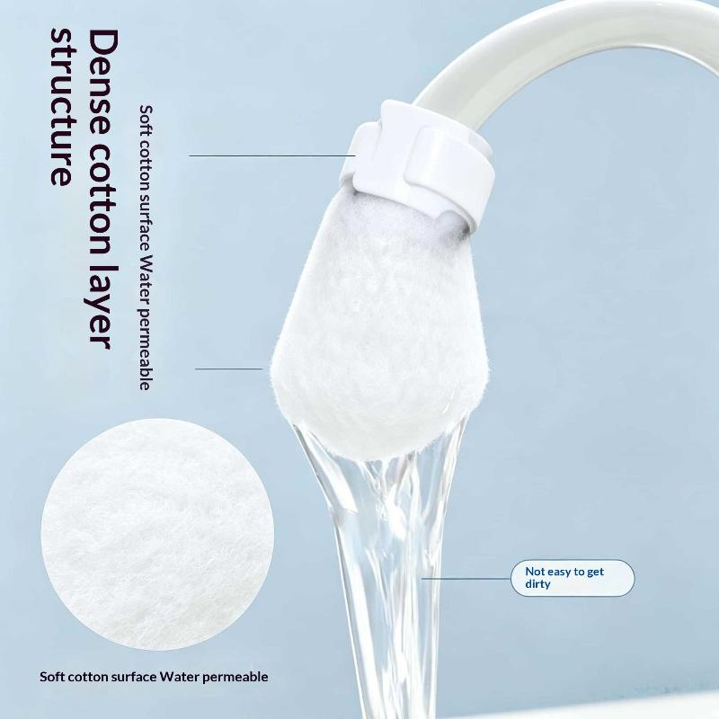 40/50/100Pcs Universal Faucet Filter Cotton Anti-Splash Thickened Faucet Filter With T-Strap Tap Water Filter Bag