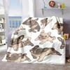 2026 New Arrivals 1pc Adorable French Bulldog Blanket - Soft Flannel All-Season Throw, Breathable Lightweight & Easy Care, Multi-Use for Home Office C
