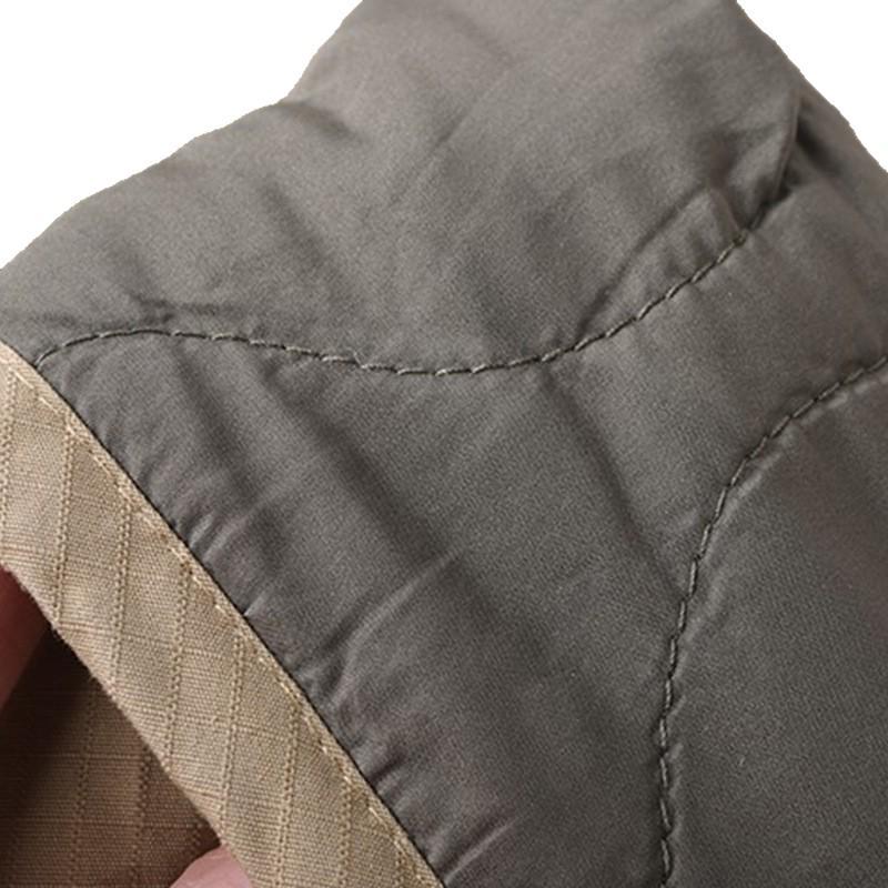 2025 Herren Retro M65 Militär Wasserdicht Gesteppt Baumwolle Arbeitsjacke - Kragenlos & Winterfest