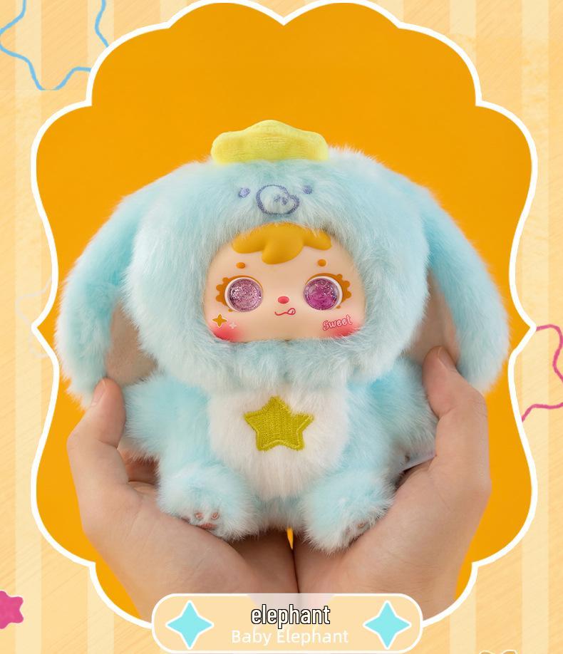 Creative Three Little Mao Plush Blind Box Toy: Cute Pet Figures for Friends, Classmates, Birthdays, and Home Décor