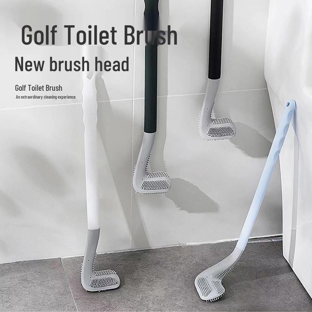 Golf Silicone Long Handle Toilet Brush 2025 - New Household Bathroom Cleaner