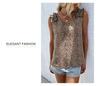 2025 Summer Women's Sleeveless Leopard Print Vest Top - European & American Fashion.