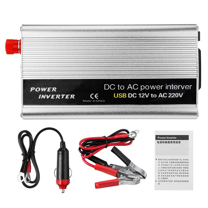 4000W DC12V TIL AC220V Modifisert Sine Wave USB Power Converter Solar Inverter 170*91*55MM
