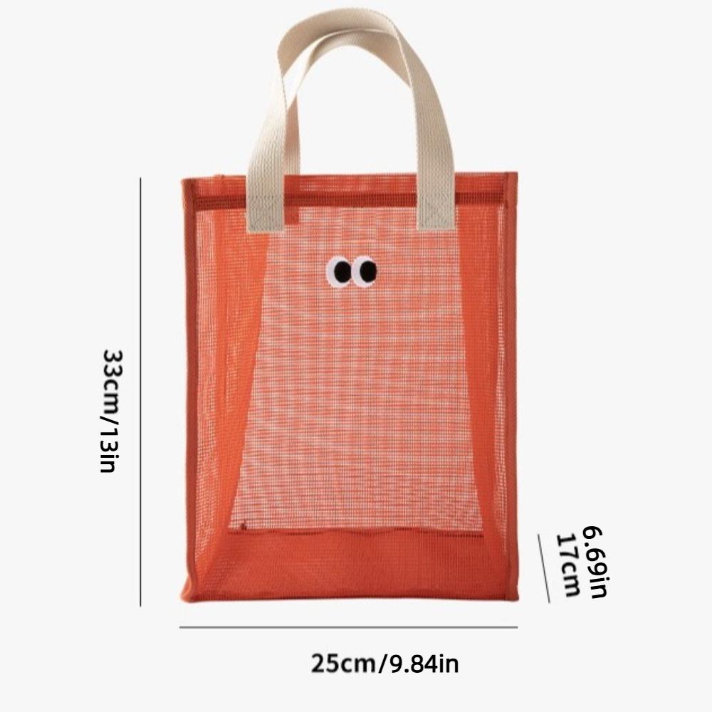 Large Capacity Swimming Bag Lovely Eye Print Ladies Casual Handbag Cute Wash Pouch  for Women