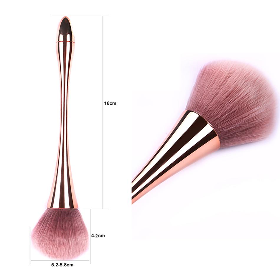 Pensula Nail Art Perie Moale pentru Praf pentru Unghii Perie UV Gel Lac de unghii Perie Nailon Pentru Manichiura Profesionista