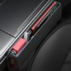 Black Car Seat Side Pocket Organizer Catcher Crevice Gap Filler Storage Box Stow