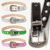 Blingbling Waist Belt for Street Dance Jean Belt Livehouse Punk Waist Chain Stunning Grommet Rhinestones