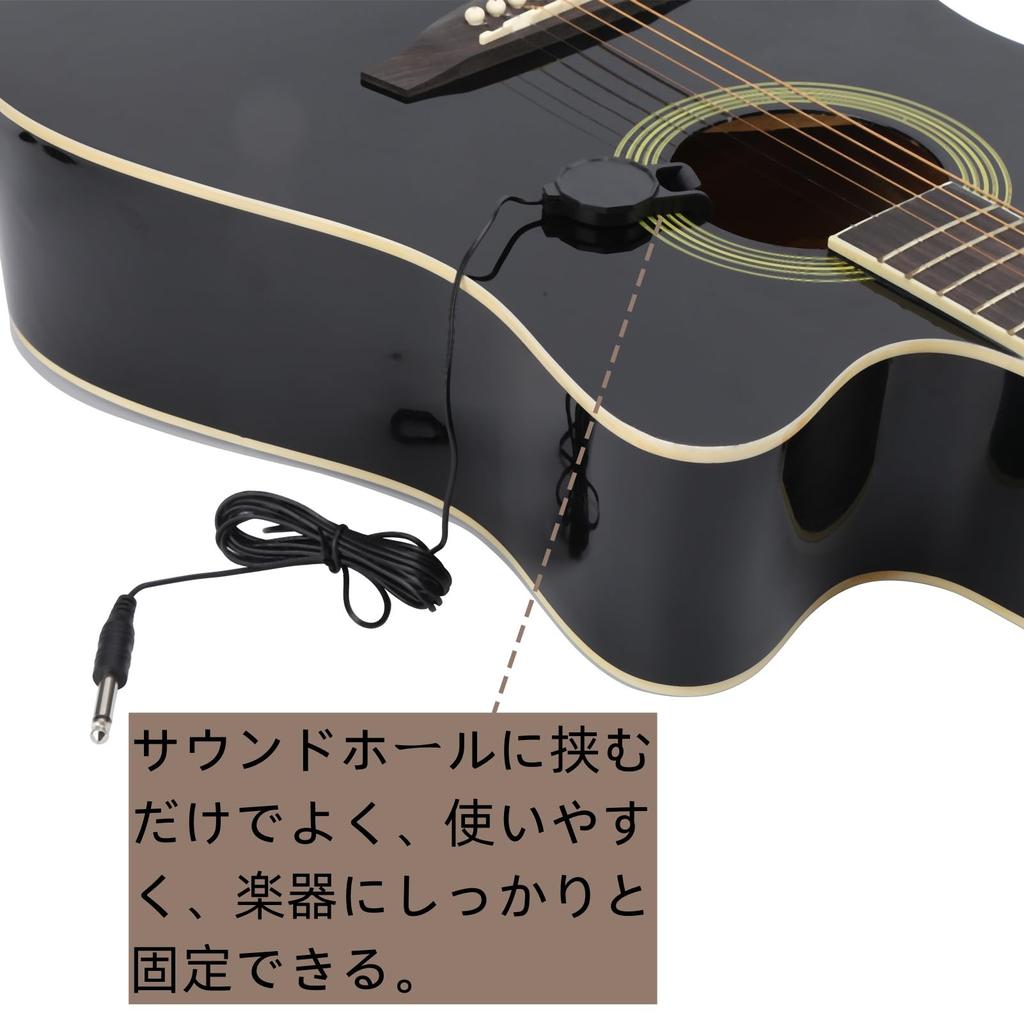 Walfront Snímač pro lehký přenosný mikrofon Piezo snímač Mando pro Lin Housle Banjo Ukulele Příslušenství k nástrojům Kytarový snímač Mikrofon