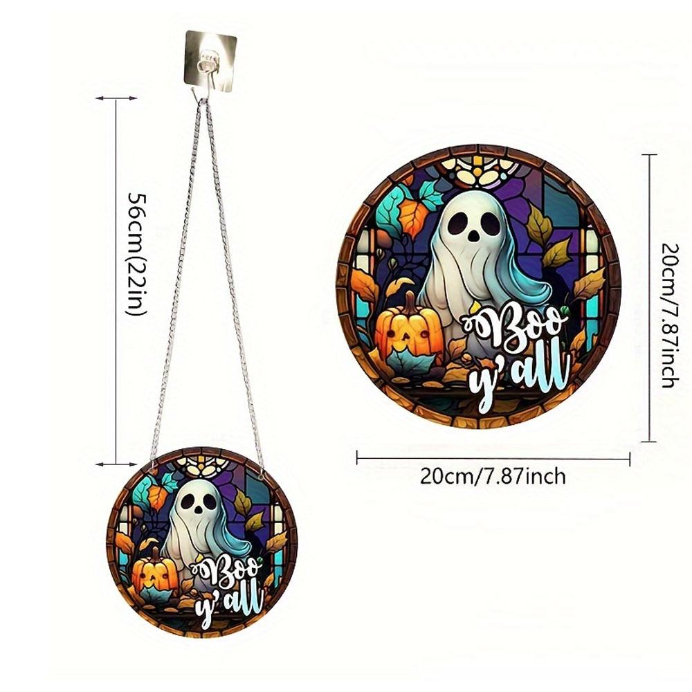 Wooden Hang Tag Trick Or Treat Halloween Sign Craft Decoration Door Hanger Wall Decor Outdoor Party Supplies Halloween Indoor