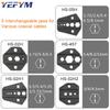 Coaxial Ratchet Crimp Tool Kit for Coaxial RG Cable RF Connectors with 5 Replaceable Dies