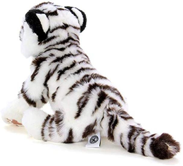 Carolata White Tiger Plush Toy Animal Realistic Animal Toy Doll Gift Present Birthday Christmas Present (Baby/Realistic Family/Soft Touch) (Twice