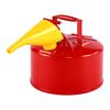 Safety Gas Can, 9.5 L Type I Red Safety Can for Gasoline with Stainless Steel Flame Arrester, Self-Closing Lid, and PE Funnel, Carbon Steel Flammable