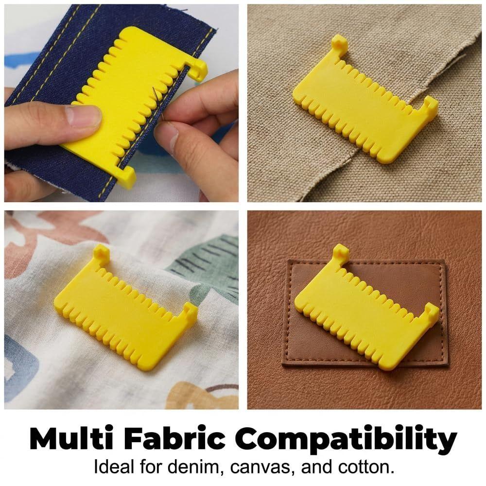 Needle Gauge Edge Stitching Lock Sewing Gauge DIY Sewing Aid Tools for Fabric Sewing Accessory