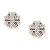 TORY BURCH Tang Liboqi versatile classic logo silver diamond earrings for women 53423-042-Silver F