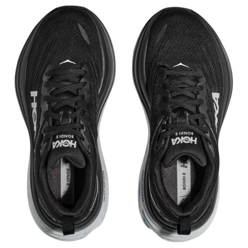 Hoka One One Bondi 8 Extra Wide Comfortable Versatile Slip Resistant Durable Low Top Casual Running Shoes Men sneaker Black White 1127955-BWHT