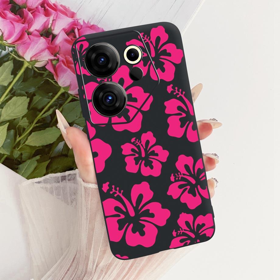 

For Tecno Camon 20 Premier 20 Pro 4G 5G Camon20 Phone Case Matte Soft Bumper Cover Cool Cartoon Luxury Butterfly Flower Funda Camon 20 4G