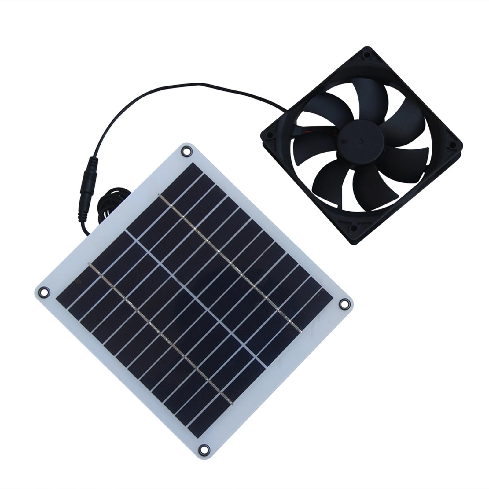 

Sustainable Solar Panel Ventilator Solar Powered Exhaust Fan 5W for Cooling Small Livestock Enclosures & Greenhouses