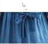 2026 Summer Lightweight Flowy Fairy Embroidered Cotton Linen Dress