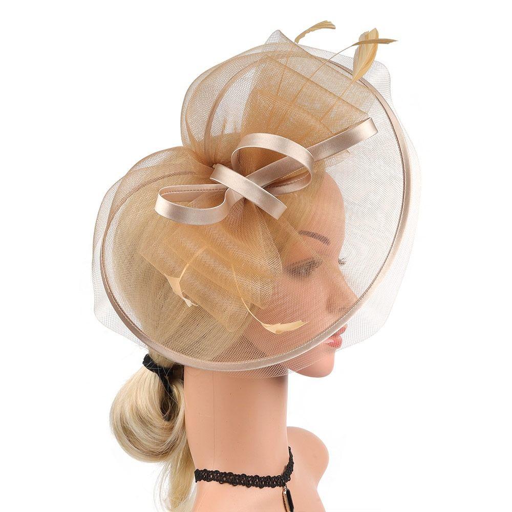 Fascinator con Piume Cappelli Rete Accessorio Capelli Sposa Nuova Molletta