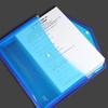Transparent A4 Thickened Snap Button File Bag - Large Capacity Student Storage and Document Organizer