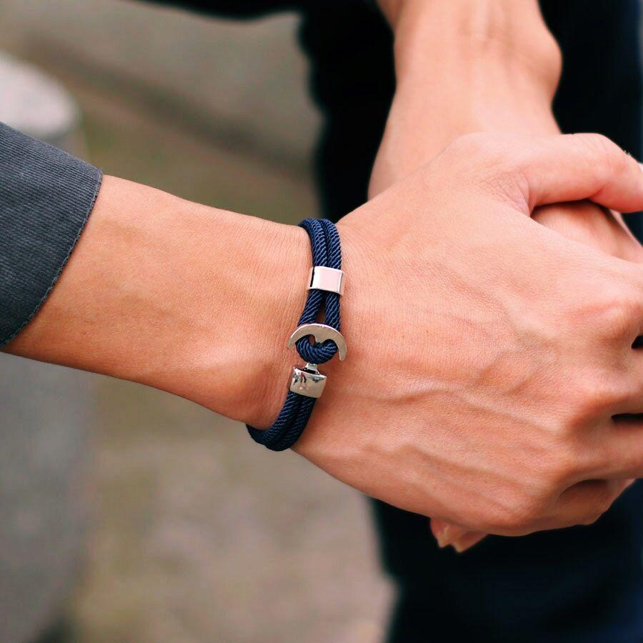 Brățară String Marină pentru Bărbați Strat Dublu Coardă Milano Brățară Nautică Pentru Hombre Ancora Piraților Brazalete Accesorii