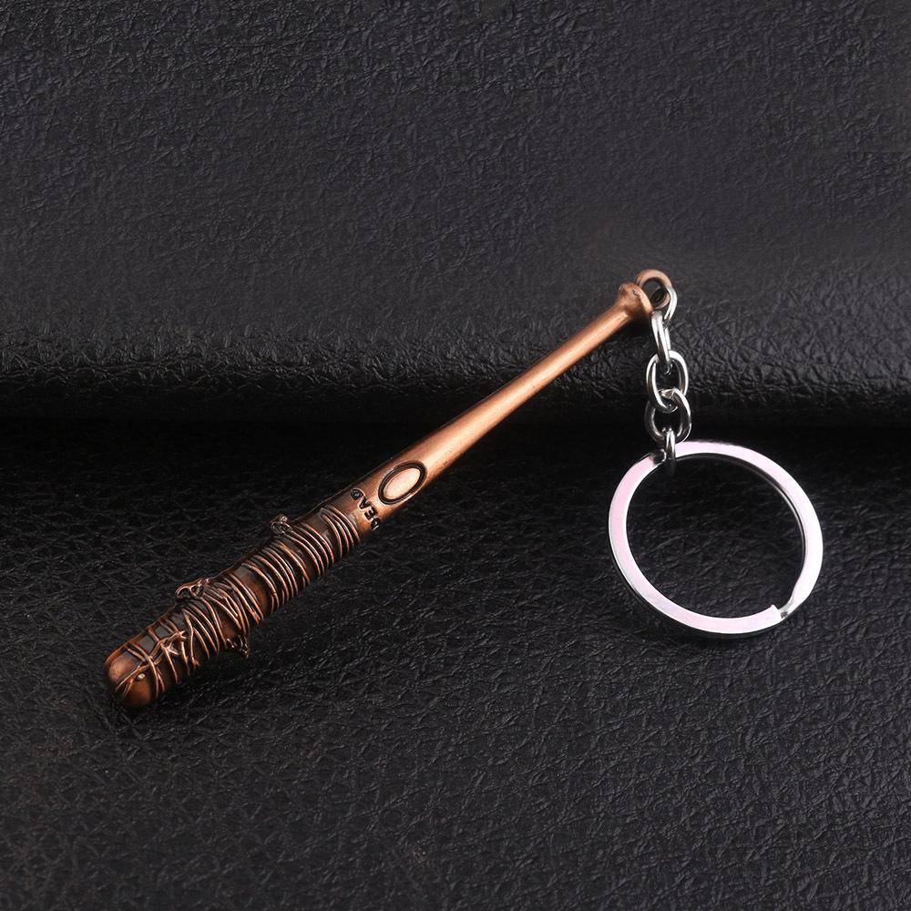 Fashion Vintage Charm The Walking Dead Keychain Negan'S Bat Lucille Keyring Baseball Key Chain For Men Jewelry Accessories Gifts