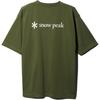 Snow Peak Sp Back PrinTed Logo T shirT Mens cuT   Sewn Ol M Spe Ts 23au00203Ol