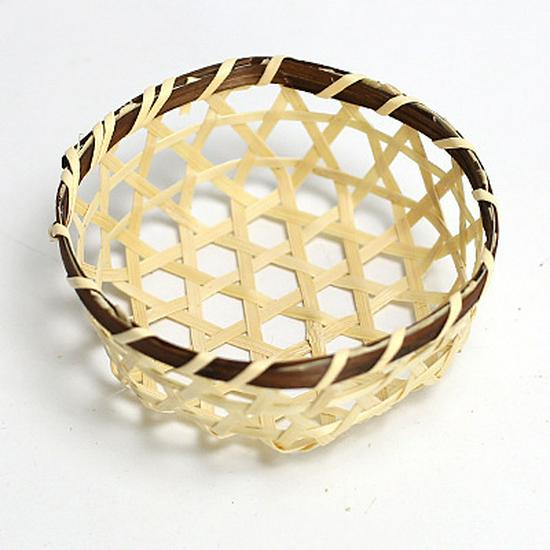 

Bamboo Woven Winnowing Basket with Holes - Rice Sieve and Drying Tray