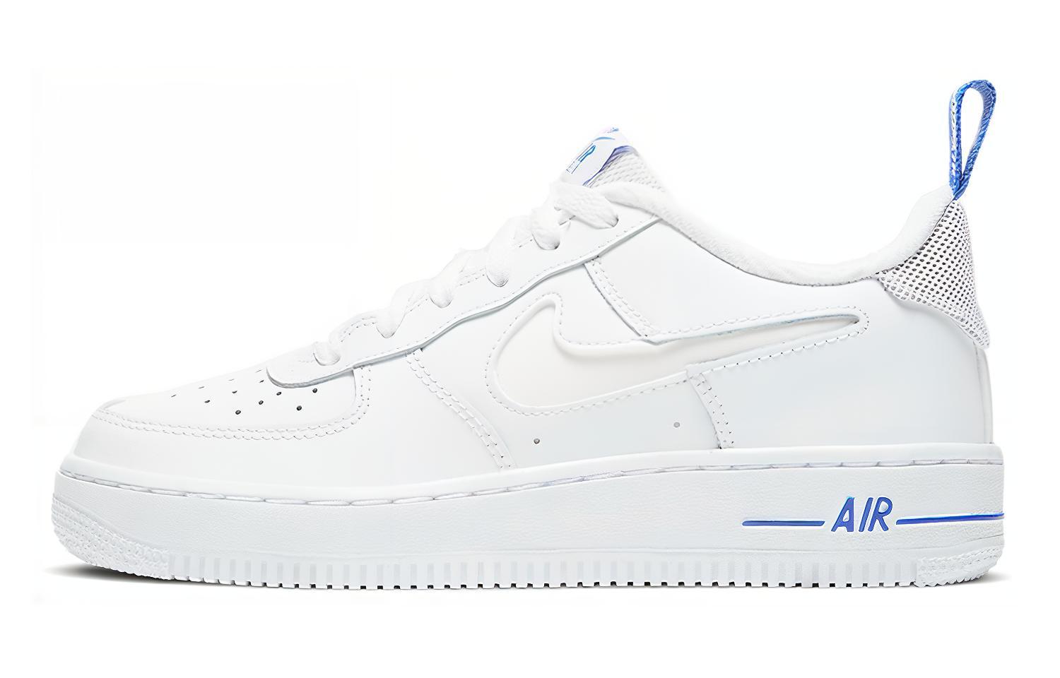 

Nike Air Force 1 07 LV8 White Racer Blue Gs DD3227-100 38.5