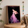 Disney Cinderella Glitter Dress oil paint by numbers painting kit handmade diy home decor gifts for arts lovers adult wall art canvas