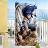 Naruto Character Personalized Text Beach Towel High Absorbency & Quick-Dry Ideal for Travel Outdoor Swim Pool Yoga Surf Camping Hiking Gym Gift Holida