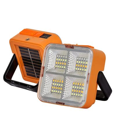 1 lanternă de lucru LED cu încărcare solară și USB - reflector portabil pentru exterior cu bază magnetică pentru camping, drumeții, situații de urgență și construcții