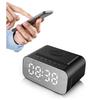 Bluetooth-compatible-compatible Speaker With Wireless Charging Clock 15W LED Display Stereo Bass FM Radio Build In Microphone for Household