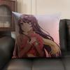 Mai SakurajimaS Anime Prints Cushion Cover Natural Linen Organic Fabric DoubleSided Printing Sofa Home Decor Gift Pillow Case