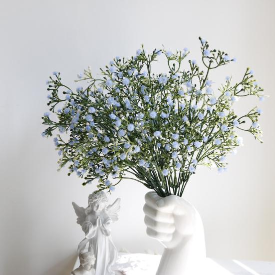 Artificial Gypsophila Flowers Maintenance-Free Faux Flowers Realistic Fake Flowers with Flexible Stems for Home Wedding Party Decor Flower Arrangement