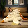 Huge 19.7/35.4/51.2in White Goose Plush Sleeping Toy Cushion For Kids