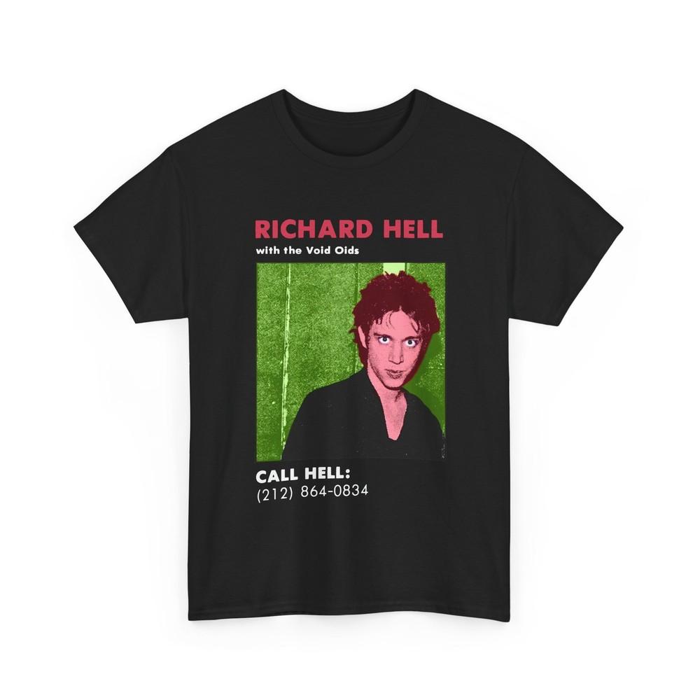 

call hell richard hell custom edit 2 tshirt 4XL