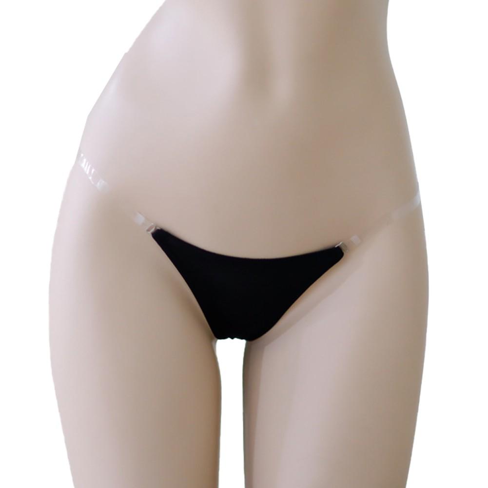 Adjustable Waisted Thongs Ice Silk Lingerie Low-Rise
