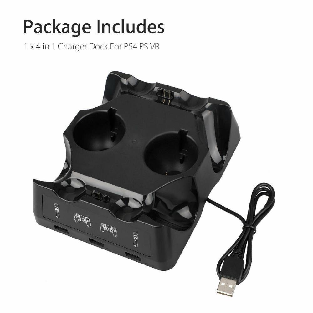 Control Charger Base for Sony PS4 VR Move Motion Controller Playstation Play Station PS 4 Charging Dock Docking