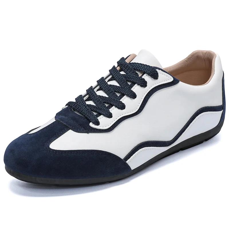 

Повседневная обувь лоферы британские кожаные кроссовки балетки обувь классическая мужская кожаная обувь весна лето новая трендовая мужская обувь 39 синий