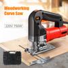 750W  Electric Jig Saw Variable Speed Woodworking Curve Saws with Cutting Blade