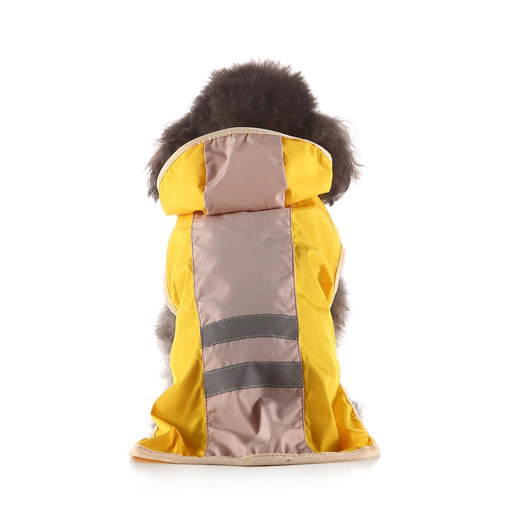 Lightweight Waterproof Rainwear Small To Large Dogs and Puppies Ponchos Hood Reflective Strip Rainwear with Hood