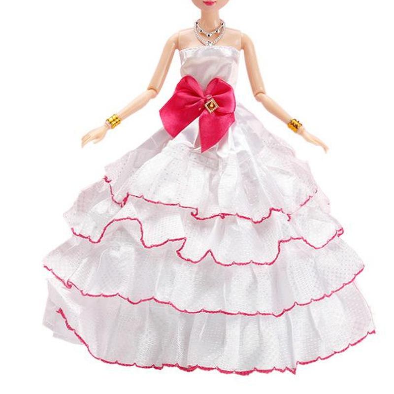 30CM Mini Puppe Sammlung Kleidung Mädchen Spielzeug 3D Große Augen BJD Prinzessin Volle Outfits Kleider Sammlung Kinder Puppe geschenk