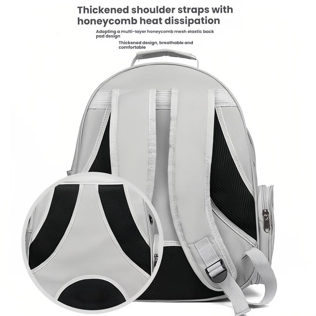 HOUYA Cat Carrier, Portable Space Capsule Bag, Breathable Backpack, Large Capacity, Anti-panic, Car-Mounted, Transparent, Lightweight Backpack