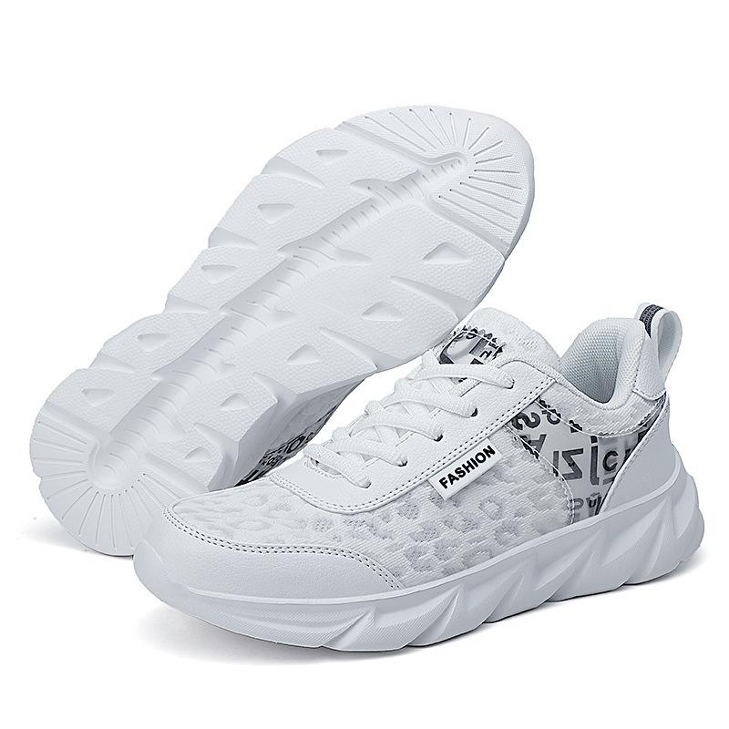 Large Size 42 Women's Shoes Spring New Mesh Breathable Casual Sports Shoes Soft Sole Comfortable Travel Running Shoes Tide